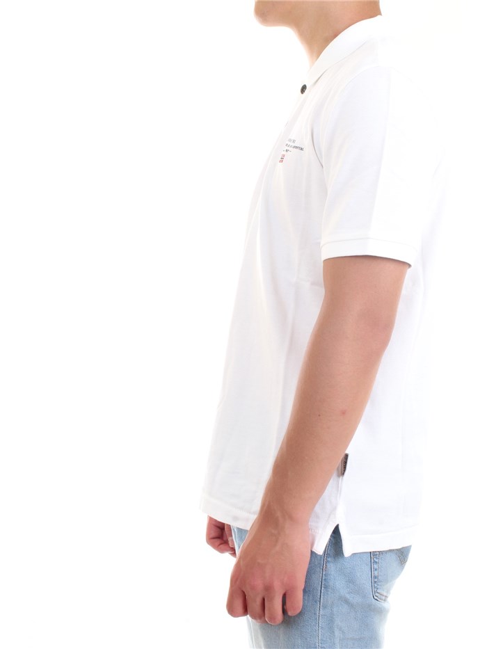 NAPAPIJRI NP0A4FA White Clothing Man Polo shirt