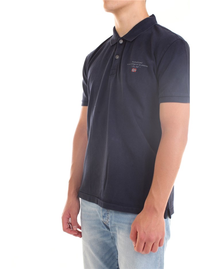 NAPAPIJRI NP0A4FA Blue Clothing Man Polo shirt