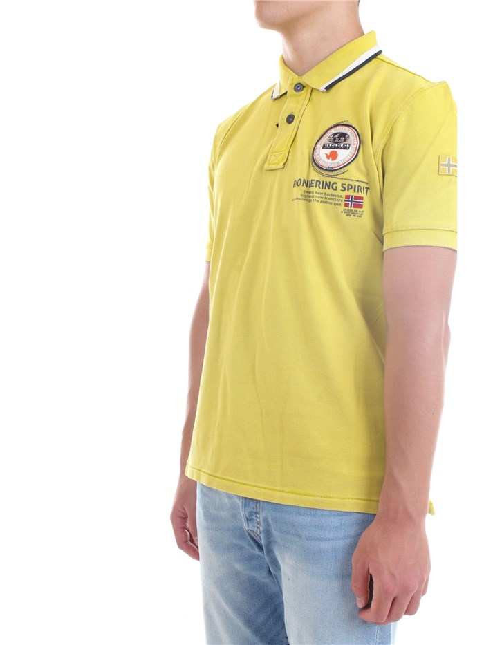 NAPAPIJRI NP0A4F6D Yellow Clothing Man Polo shirt