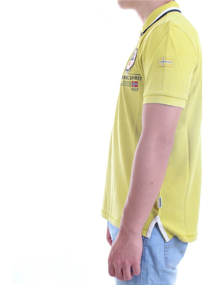 NAPAPIJRI NP0A4F6D Yellow Clothing Man Polo shirt