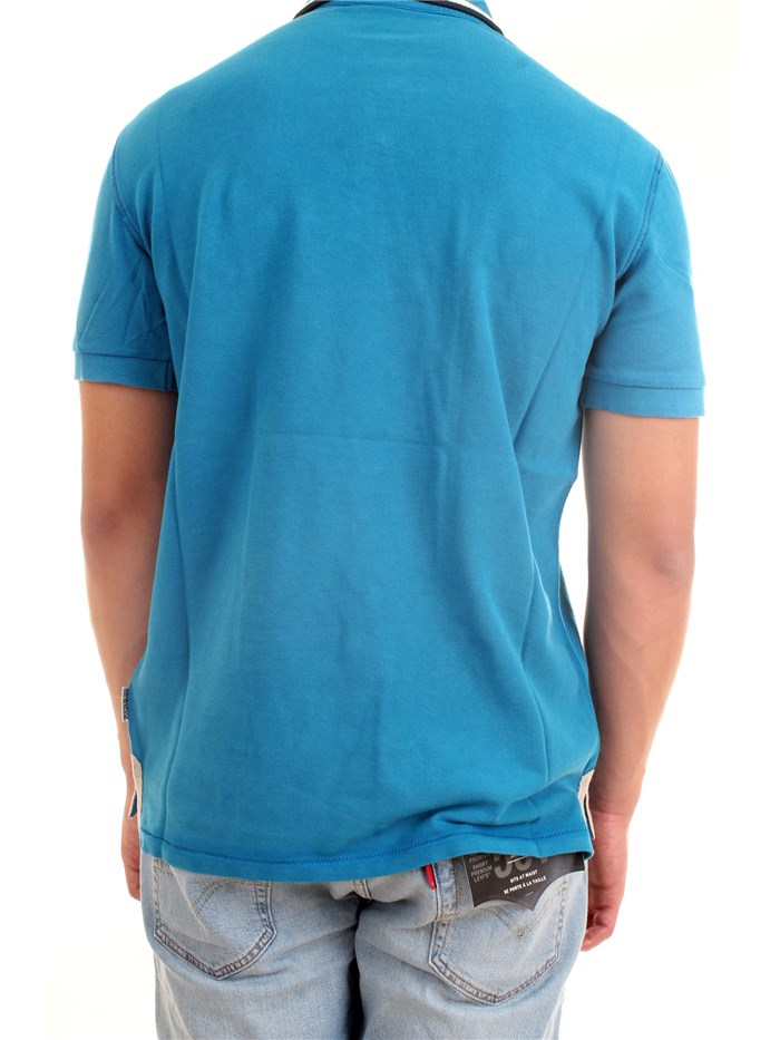 NAPAPIJRI NP0A4F6D Light blue Clothing Man Polo shirt