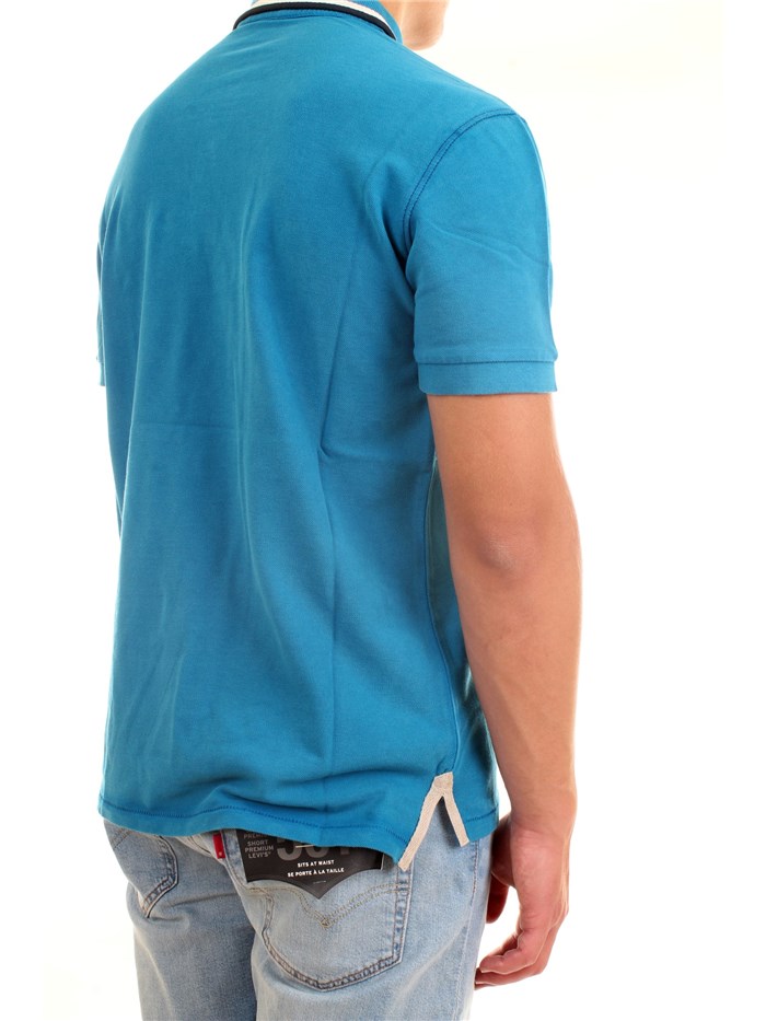 NAPAPIJRI NP0A4F6D Light blue Clothing Man Polo shirt