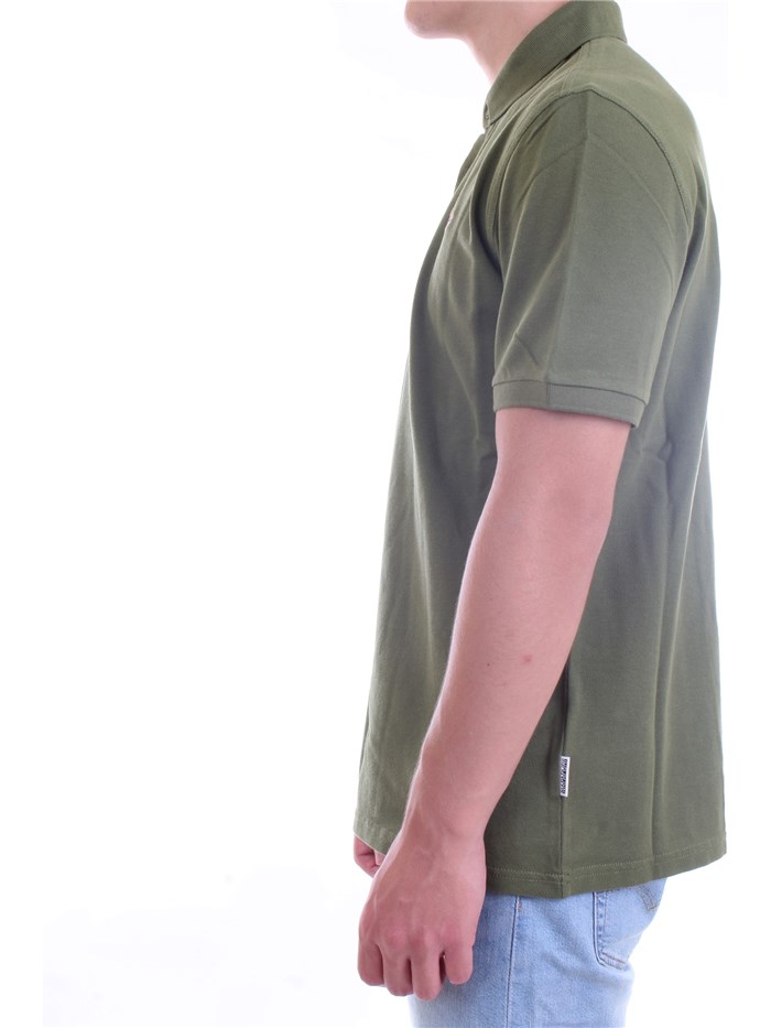 NAPAPIJRI NP0A4FUO Green Clothing Man Polo shirt