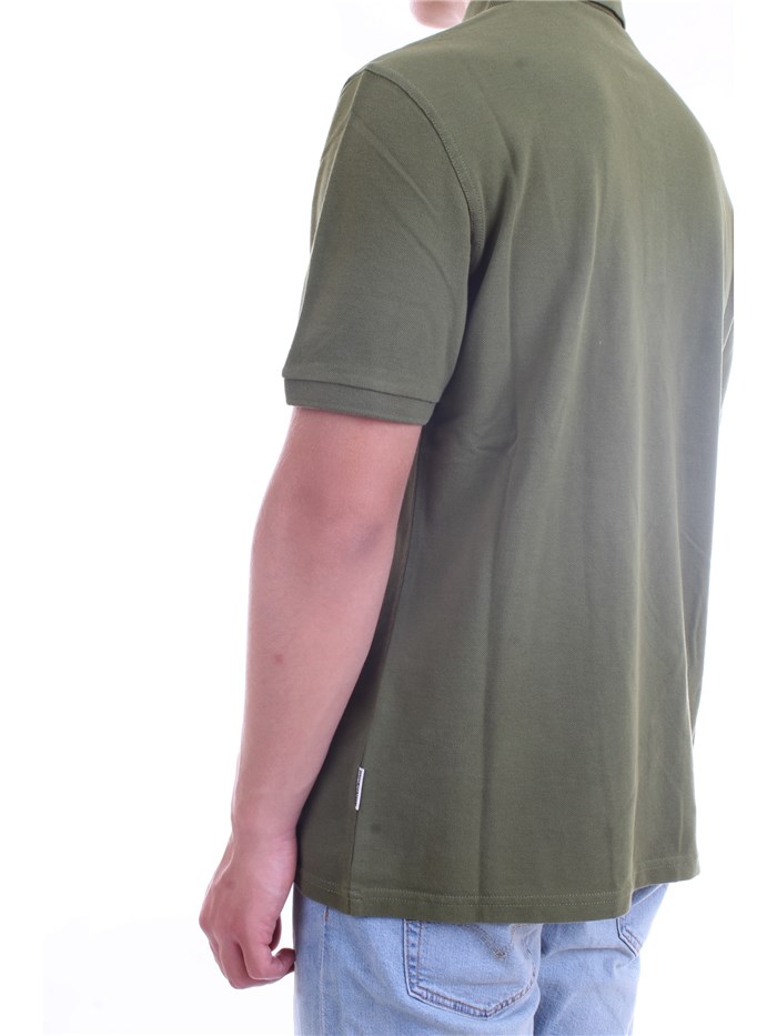 NAPAPIJRI NP0A4FUO Green Clothing Man Polo shirt