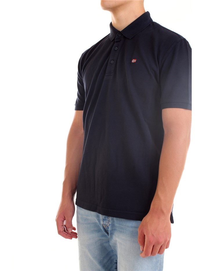 NAPAPIJRI NP0A4FUO Blu Abbigliamento Uomo Polo