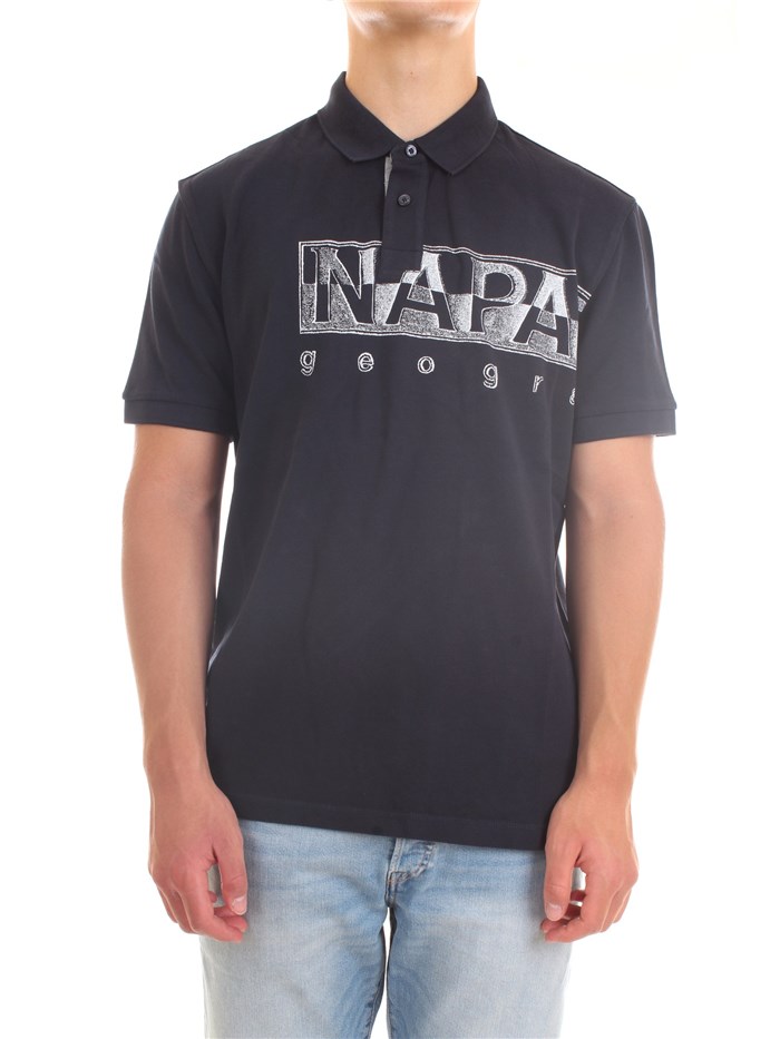 NAPAPIJRI NP0A4FA4 Blue Clothing Man Polo shirt NAPAPIJRI NP0A4FA4 Blue Clothing Man Polo shirt