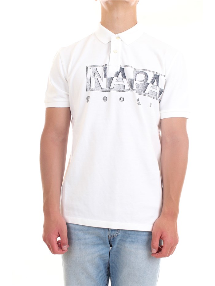 NAPAPIJRI NP0A4FA4 White Clothing Man Polo shirt