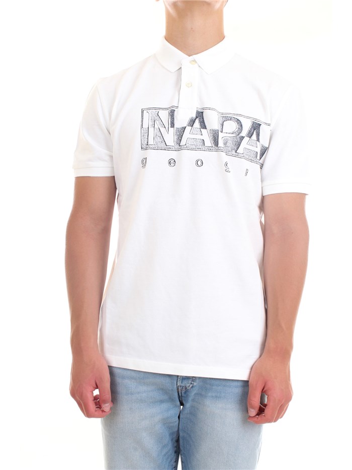 NAPAPIJRI NP0A4FA4 Bianco Abbigliamento Uomo Polo