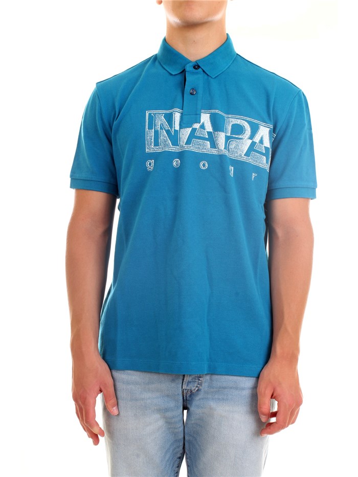 NAPAPIJRI NP0A4FA4 Light blue Clothing Man Polo shirt NAPAPIJRI NP0A4FA4 Light blue Clothing Man Polo shirt
