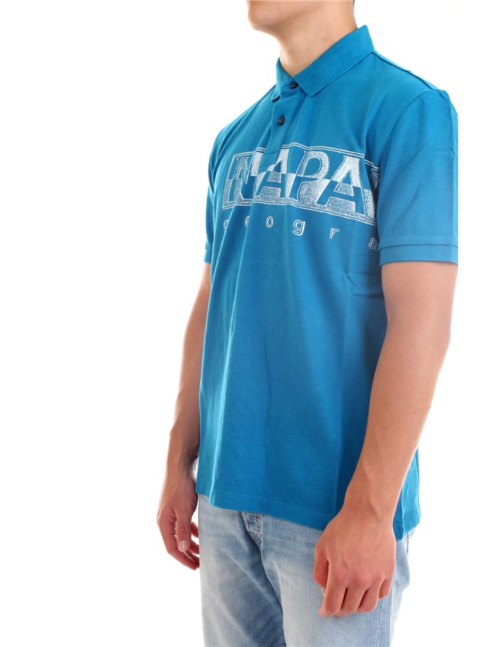 NAPAPIJRI NP0A4FA4 Light blue Clothing Man Polo shirt