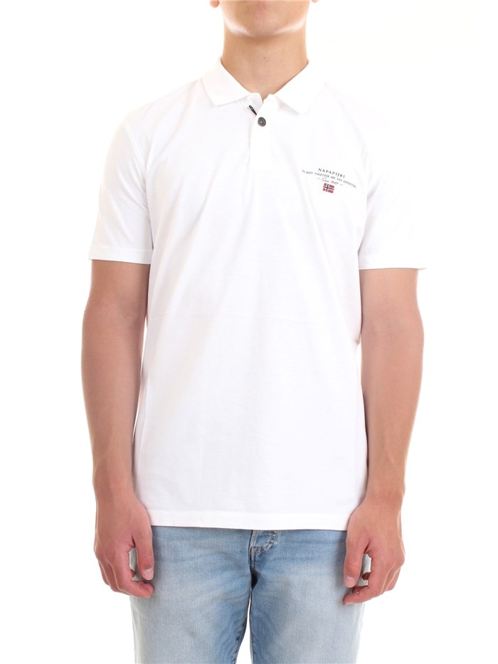 NAPAPIJRI NP0A4F9P White Clothing Man Polo shirt NAPAPIJRI NP0A4F9P White Clothing Man Polo shirt