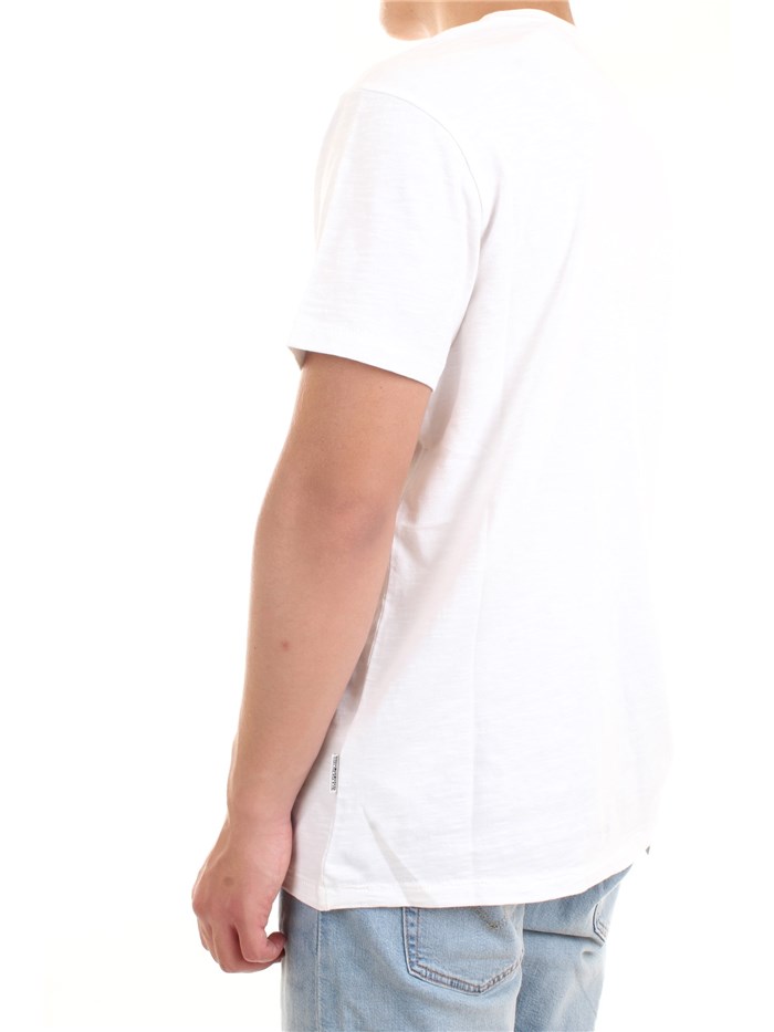 NAPAPIJRI NP0A4F6J White Clothing Man T-Shirt/Polo