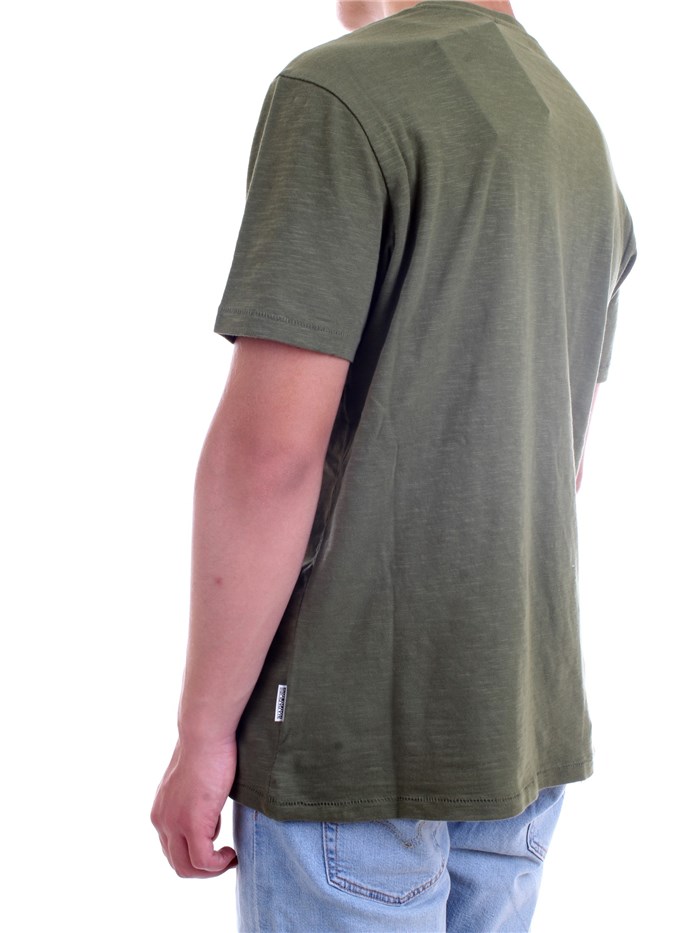 NAPAPIJRI NP0A4F6J Green Clothing Man T-Shirt/Polo