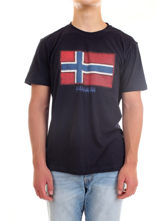 NAPAPIJRI NP0A4F9R Blue Clothing Man T-Shirt/Polo NAPAPIJRI NP0A4F9R Blue Clothing Man T-Shirt/Polo