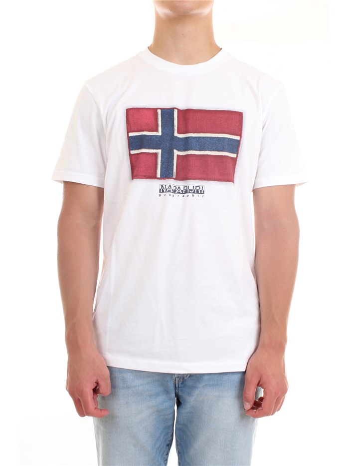 NAPAPIJRI NP0A4F9R White Clothing Man T-Shirt/Polo NAPAPIJRI NP0A4F9R White Clothing Man T-Shirt/Polo