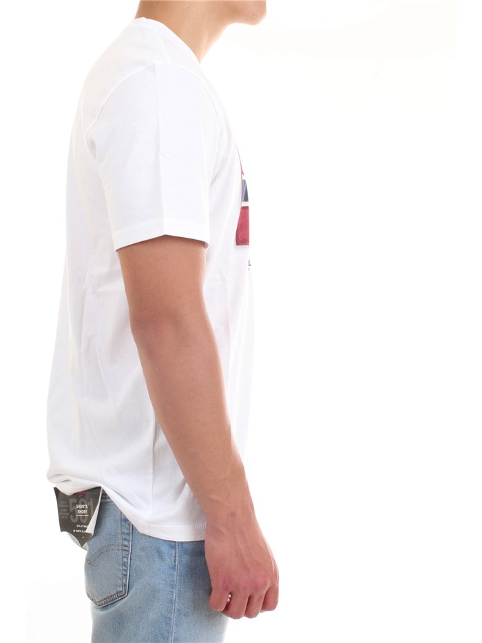 NAPAPIJRI NP0A4F9R White Clothing Man T-Shirt/Polo