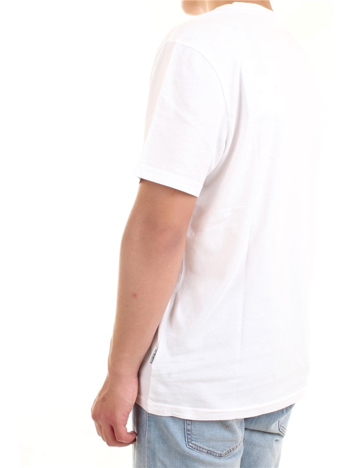NAPAPIJRI NP0A4F6P White Clothing Man T-Shirt/Polo