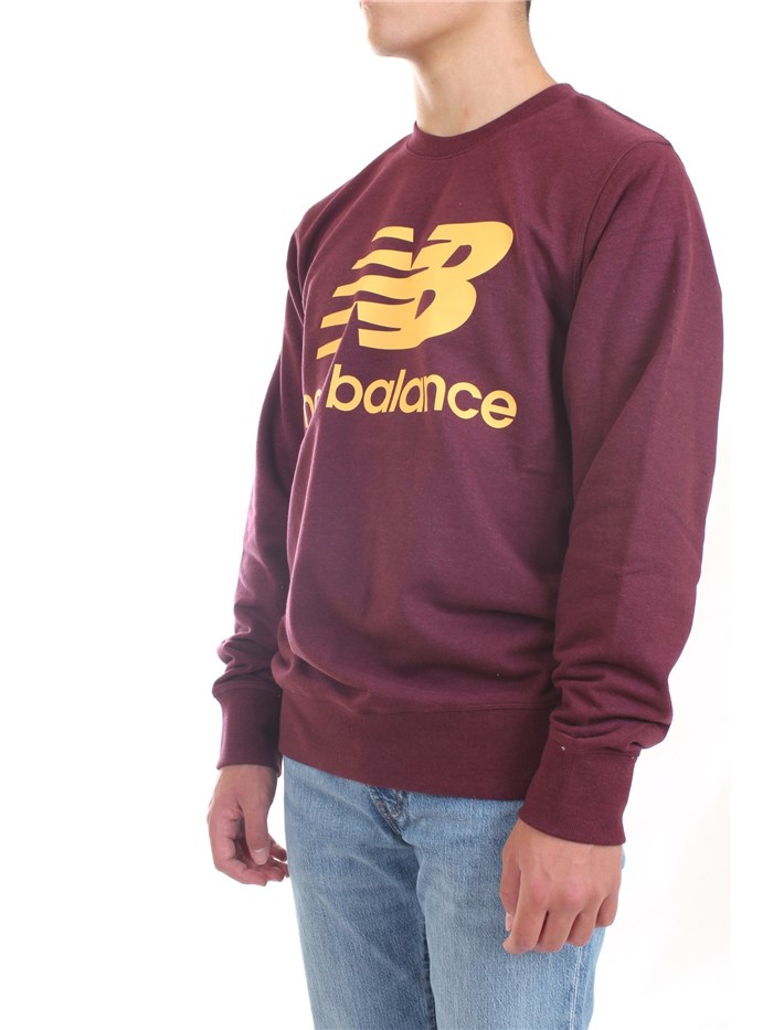 NEW BALANCE MT03560 Bordeaux Clothing Man Sweater