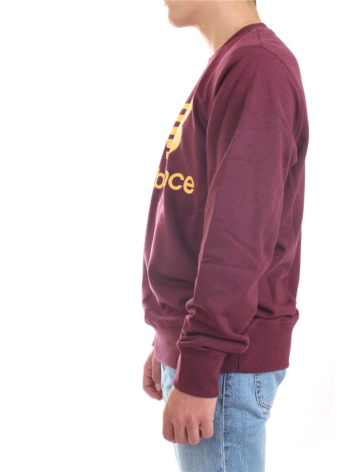 NEW BALANCE MT03560 Bordeaux Clothing Man Sweater