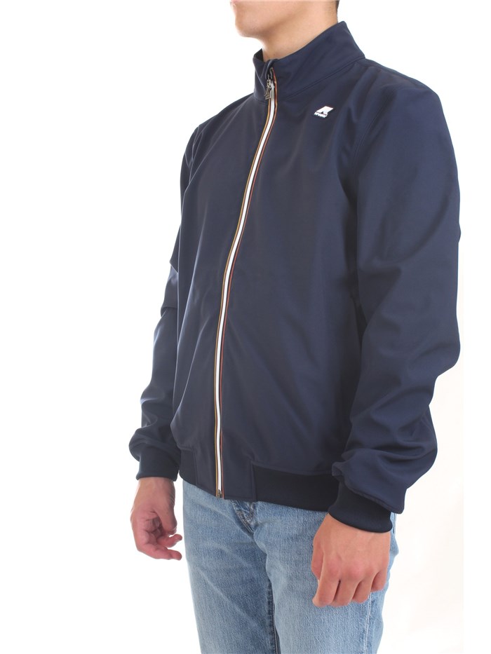 K-WAY K111B1W Blu Abbigliamento Uomo Giacca