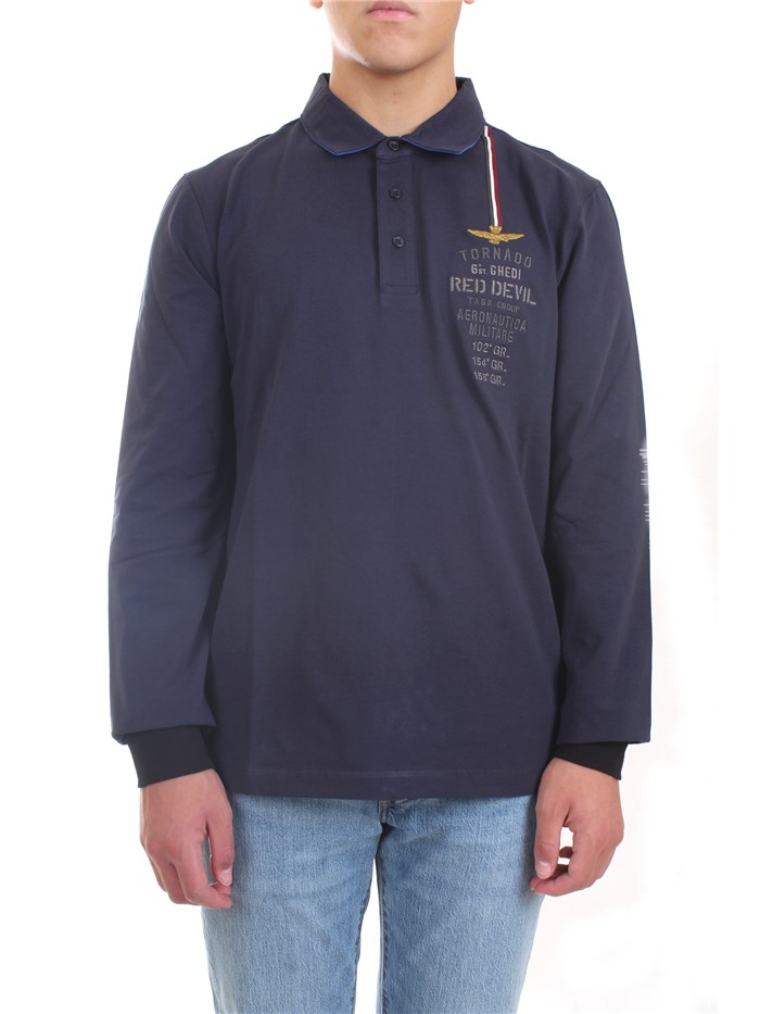 AERONAUTICA MILITARE 212PO1583J469 Blue Clothing Man Polo shirt AERONAUTICA MILITARE 212PO1583J469 Blue Clothing Man Polo shirt