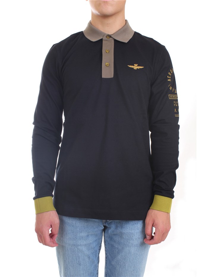 AERONAUTICA MILITARE 212PO1575P173 Black Clothing Man Polo shirt AERONAUTICA MILITARE 212PO1575P173 Black Clothing Man Polo shirt