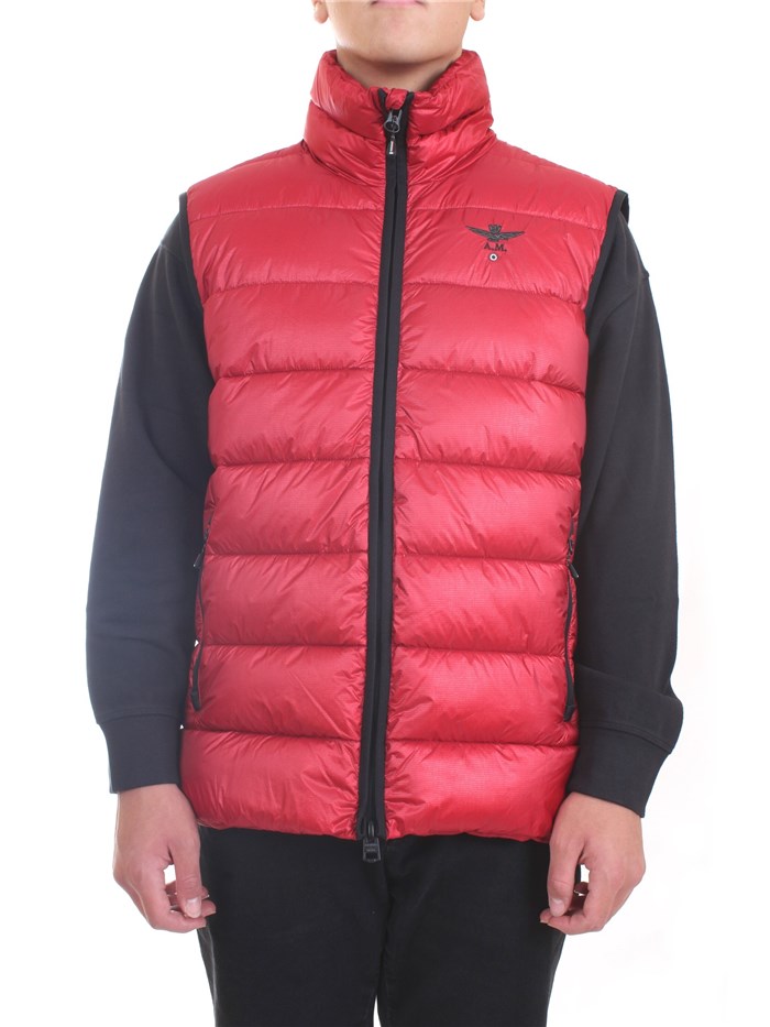 AERONAUTICA MILITARE 212AB1968CT2878 Red Clothing Man Gilet AERONAUTICA MILITARE 212AB1968CT2878 Red Clothing Man Gilet