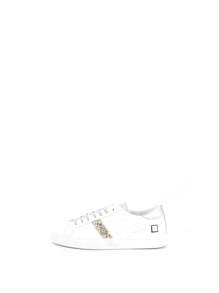 D.A.T.E. W351-HL-CA-HG White Shoes Woman Sneakers