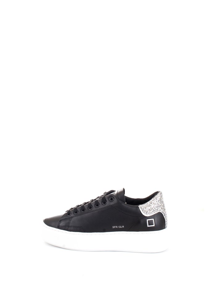 D.A.T.E. W351-SF-GL Black Shoes Woman Sneakers