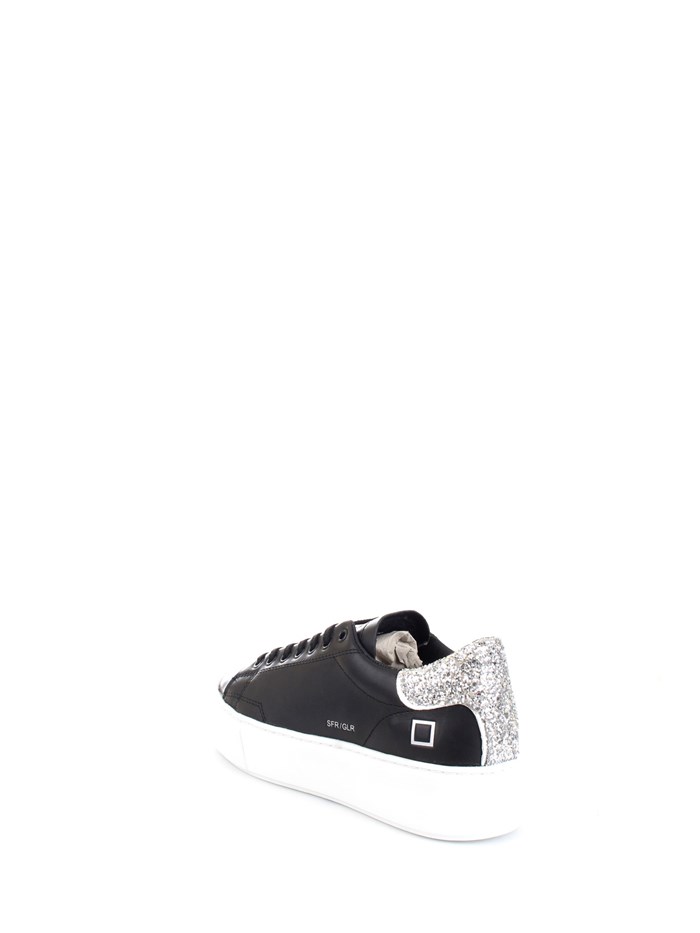D.A.T.E. W351-SF-GL Black Shoes Woman Sneakers