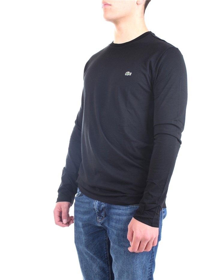 Lacoste TH6712 00 Black Clothing Man T-Shirt/Polo