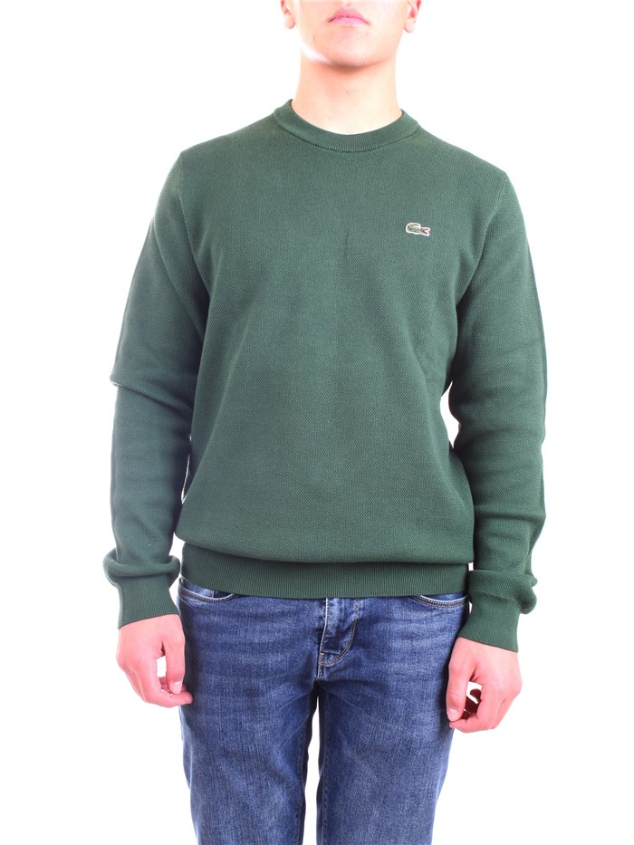 Lacoste AH1964 00 Green Clothing Man Sweater Lacoste AH1964 00 Green Clothing Man Sweater