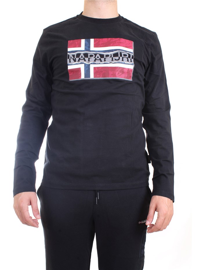 NAPAPIJRI NP0A4FRQ Black Clothing Man T-Shirt/Polo NAPAPIJRI NP0A4FRQ Black Clothing Man T-Shirt/Polo