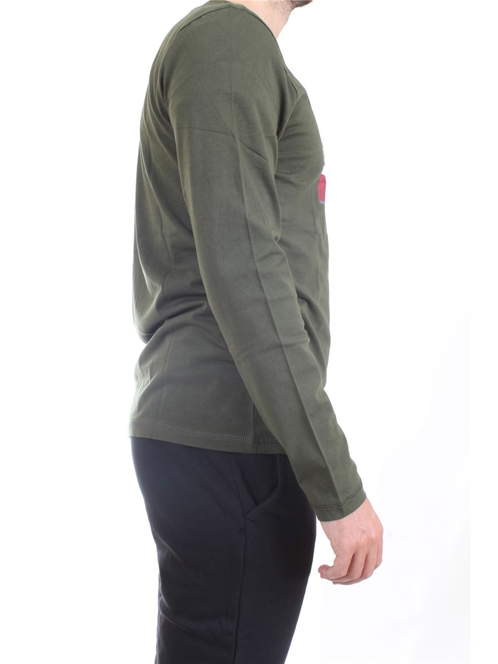 NAPAPIJRI NP0A4FRQ Military green Clothing Man T-Shirt/Polo