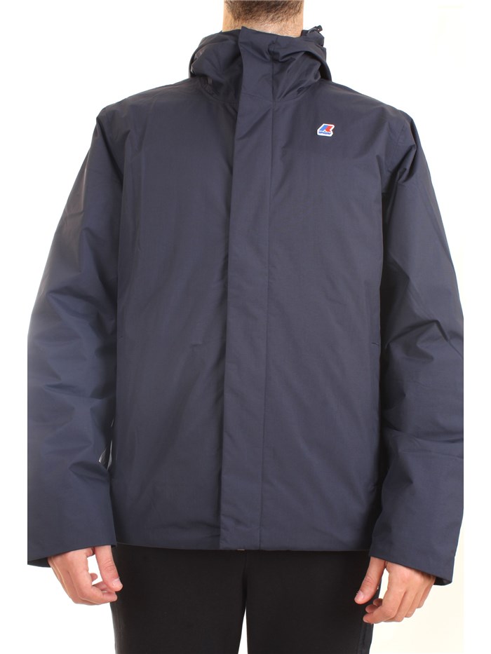 K-WAY K61148W Blue Clothing Man Duvet K-WAY K61148W Blue Clothing Man Duvet