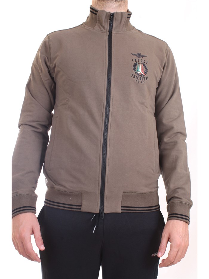 AERONAUTICA MILITARE 212FE1625F439 Khaki green Clothing Man Sweater AERONAUTICA MILITARE 212FE1625F439 Khaki green Clothing Man Sweater