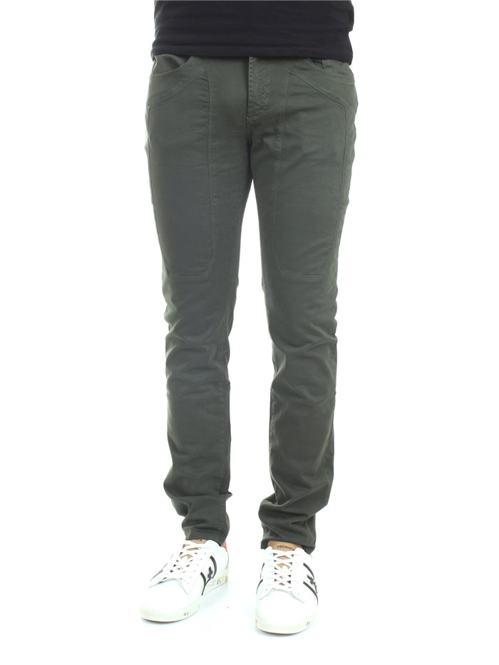 JECKERSON JKUPA077NK230PXA21 Verde Abbigliamento Uomo Pantaloni