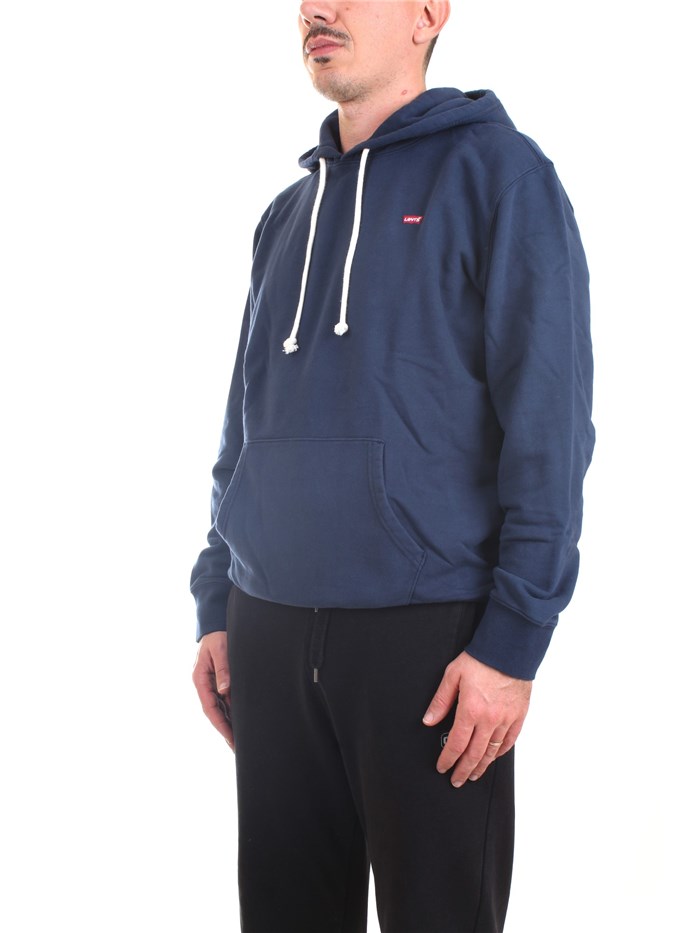 LEVI'S 34581 Blue Clothing Man Sweater