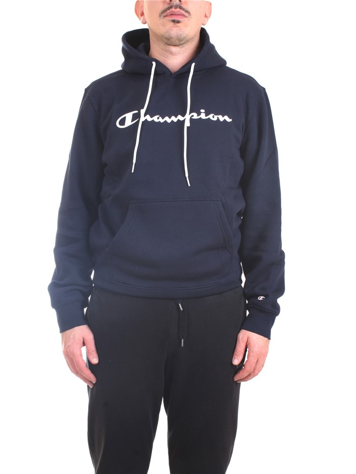 CHAMPION 214743 Blue Clothing Man Sweater CHAMPION 214743 Blue Clothing Man Sweater