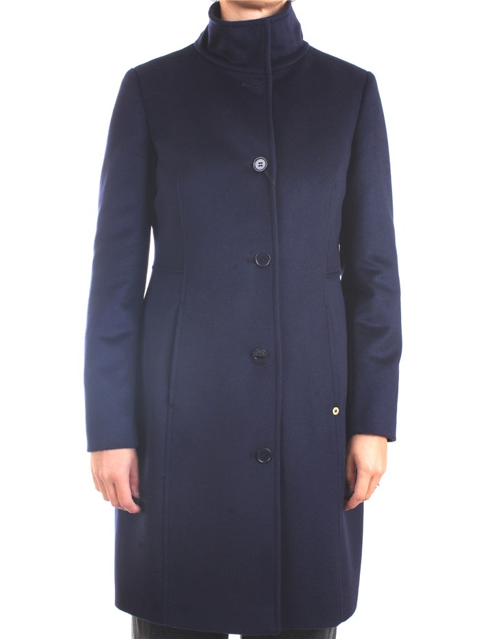 PENNYBLACK TASCHINO Blue Clothing Woman Overcoat PENNYBLACK TASCHINO Blue Clothing Woman Overcoat