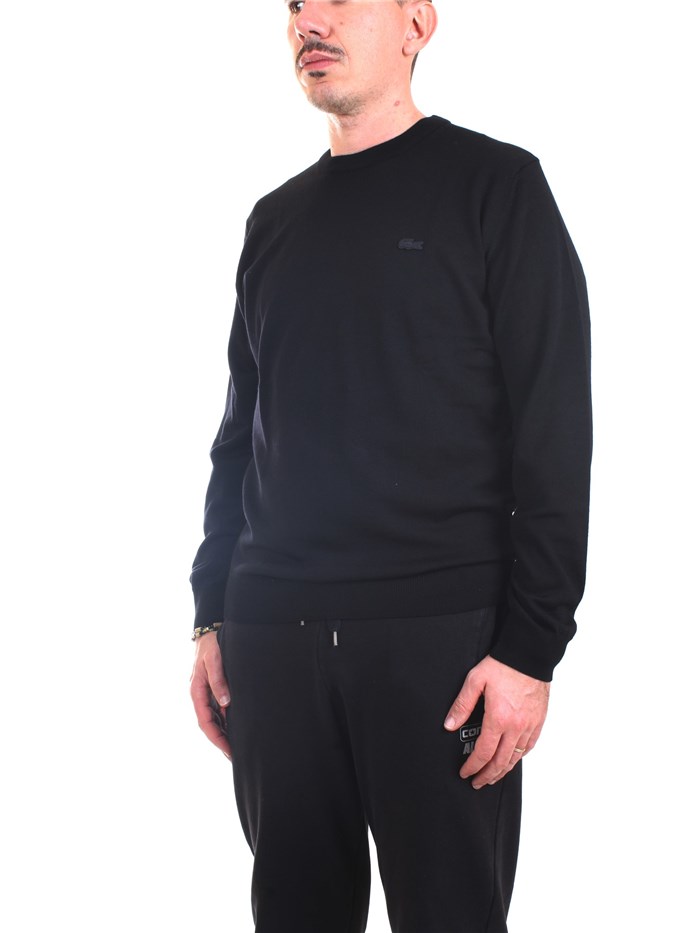 Lacoste AH1969 00 Black Clothing Man Pullover