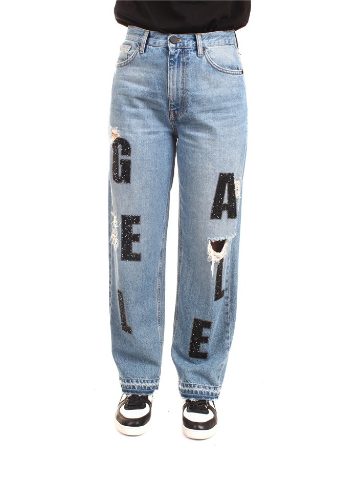 GAELLE PARIS GBD10445 Blue Clothing Woman Jeans