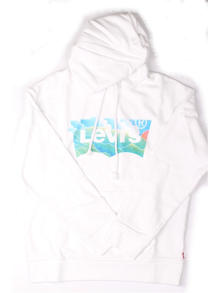 LEVI'S 18487 0069 White Clothing Woman Sweater LEVI'S 18487 0069 White Clothing Woman Sweater