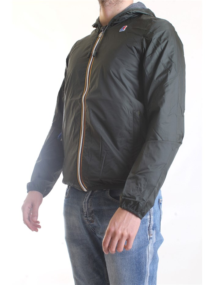 K-WAY K31161W Verde Militare Abbigliamento Uomo Giacca