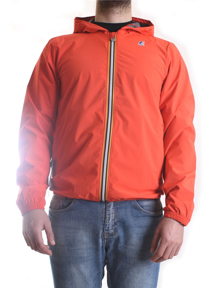 K-WAY K31126W Orange Clothing Man Jacket