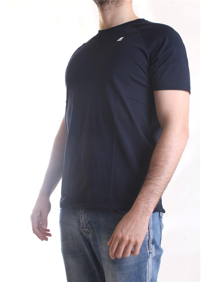 K-WAY K0074Q0 Blue Clothing Man T-Shirt/Polo