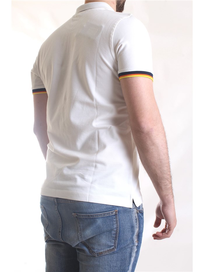 K-WAY K008J50 White Clothing Man Polo shirt