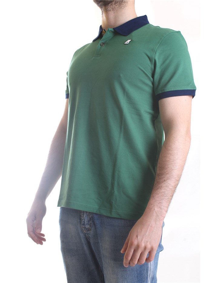 K-WAY K3112MW Green Clothing Man Polo shirt