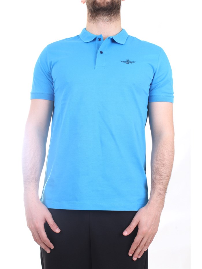 AERONAUTICA MILITARE 221PO1606P178 Turquoise Clothing Man Polo shirt AERONAUTICA MILITARE 221PO1606P178 Turquoise Clothing Man Polo shirt