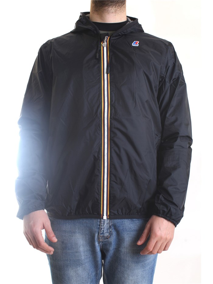 K-WAY K31161W Black Clothing Man Jacket K-WAY K31161W Black Clothing Man Jacket